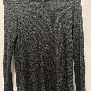 Old Navy Women's Charcoal Cowl Neck Sweater